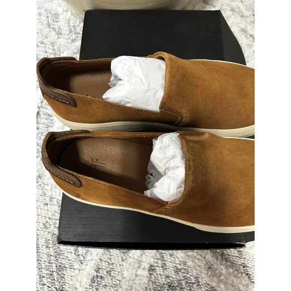 NWB Frye Men's Beacon Suede Leather Slip On Sneakers in Brown Sz 10 US - Picture 4 of 8